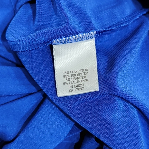 Banana Republic Royal Blue V Neck Belted Dress Size XS - Picture 7 of 7